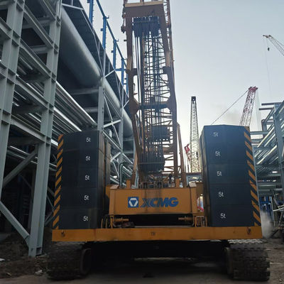 Hand 200T Crawler Crane Dalam kondisi kerja yang baik Hydraulic Crawler 1.5km/H - 3.0km/H