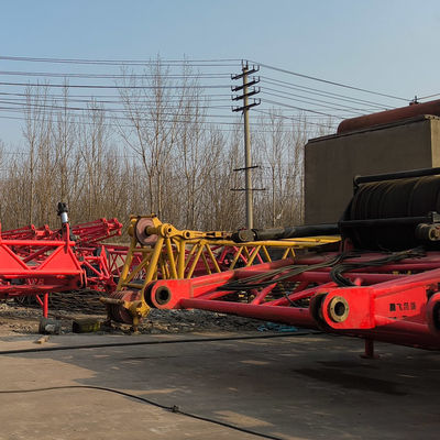 Güvenlik Zorlukları 650T Sürünen Kiremit / Uzun Boom Kiremit Jib Uzunluğu 18-96 Metre
