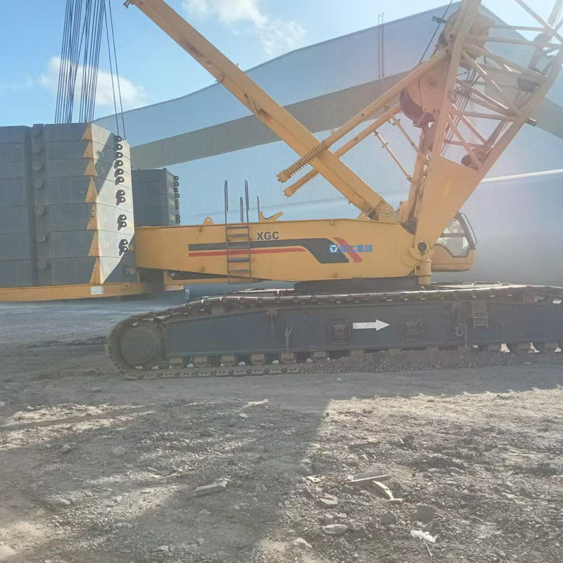 Ağır kaldırma operasyonları için 96m Max Luffing Jib Uzunluğu 350 Ton Çırpıcı vinç