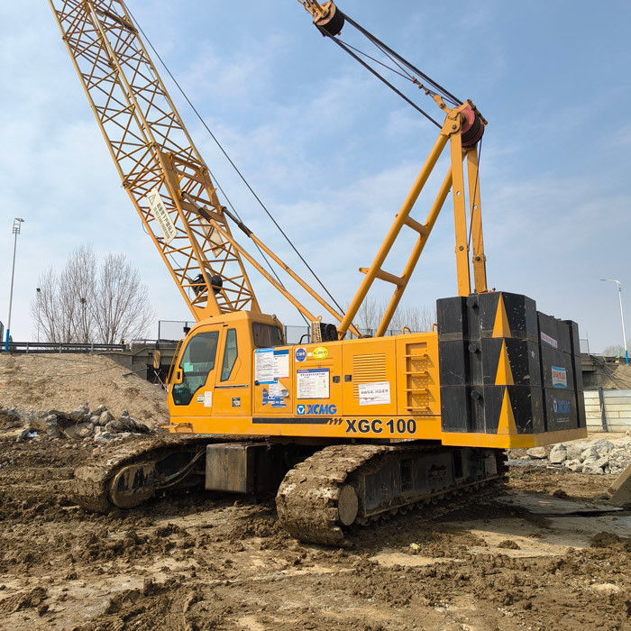 Kullanılmış 100T sürükleyici vinç 110m / min Offshore Mühendisliğinde Sinerji için kaldırma hızı