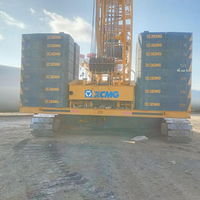 96m Max Jib Length XGC350T 350T Crawler Crane Dengan Mesin Model QSL9 Untuk Angkat Berat