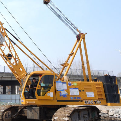 XCMG 100T Les grues à rampe utilisées 1,5 km/h