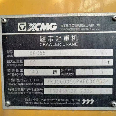 High Performance 55t Crawler Crane Boom And Multiple Jib
