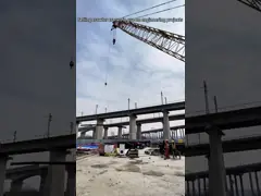 220T Crawler Crane Used In Bridge Construction Plays An Important Role In The Construction Process